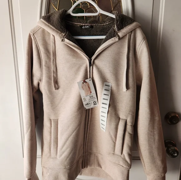 Member's Mark Jackets Coats Members Mark Sherpa Lined Hoodie